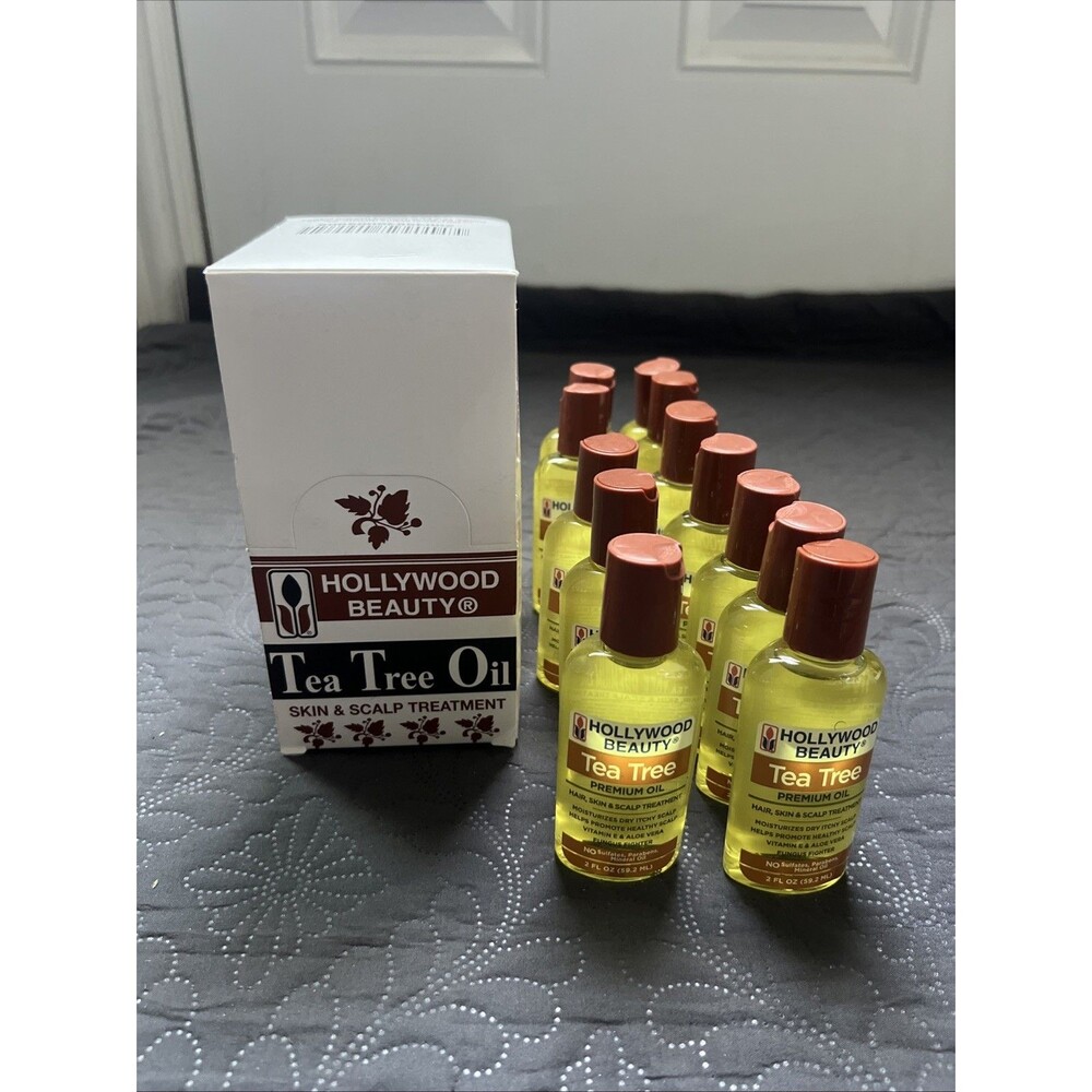 Hollywood Beauty Tea Tree Oil Skin & Scalp Treatment For Dry Itchy Scalp 12x 2oz